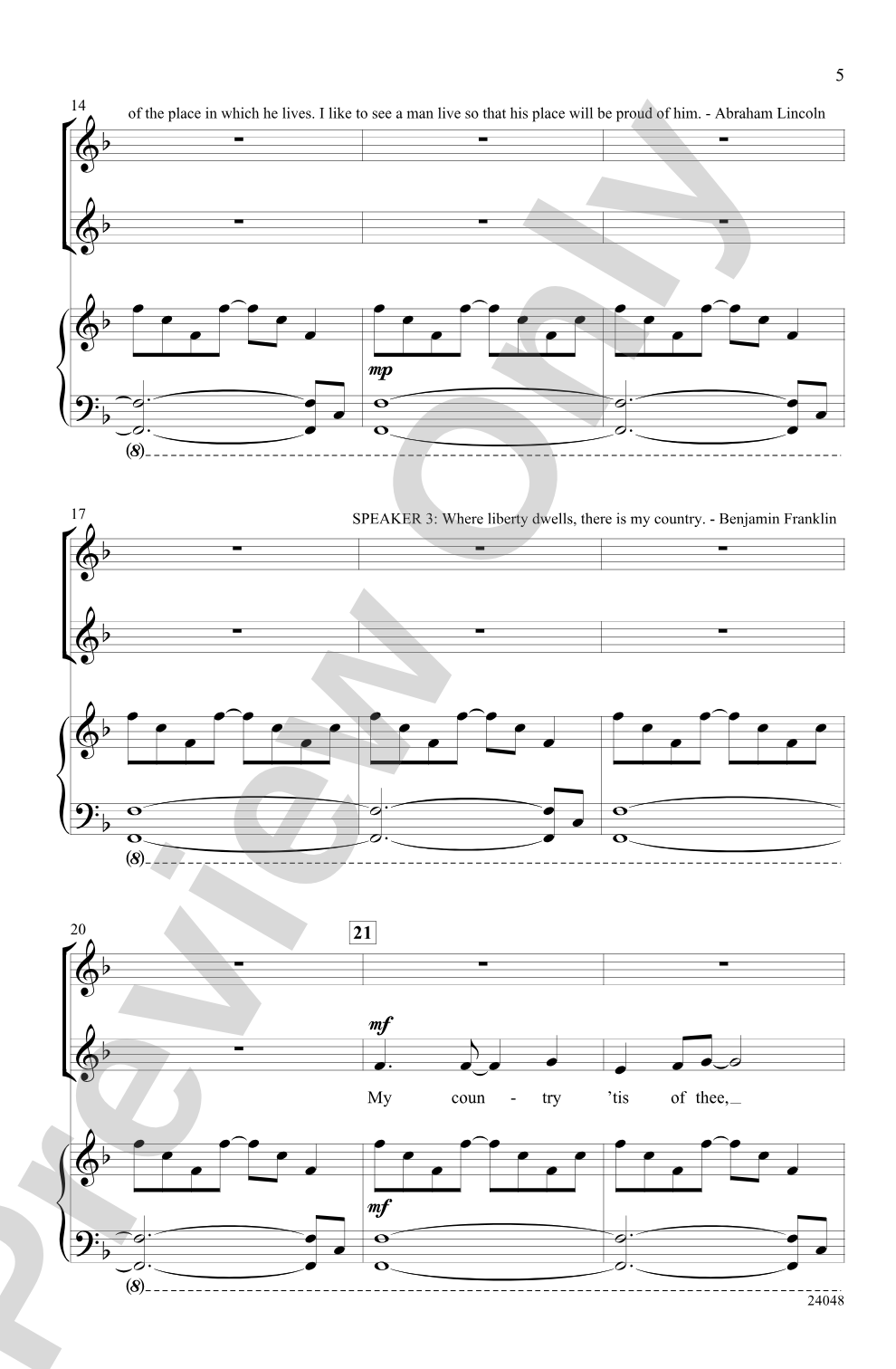 I Hear America Singing!: SSA Choral Octavo