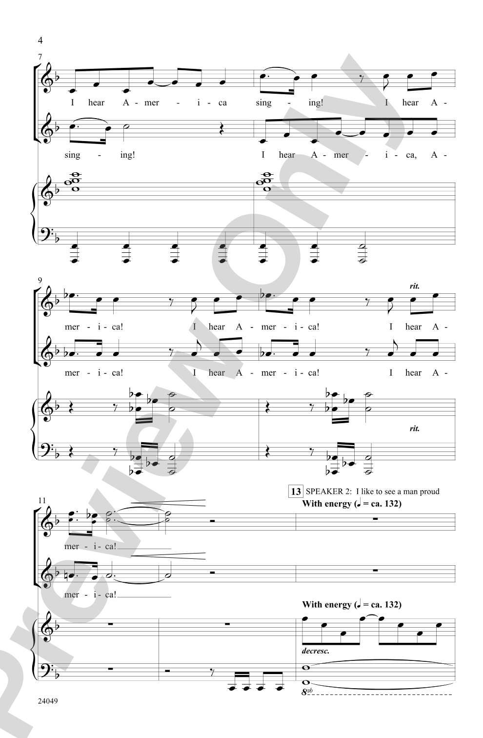 I Hear America Singing!: 2-Part Choral Octavo