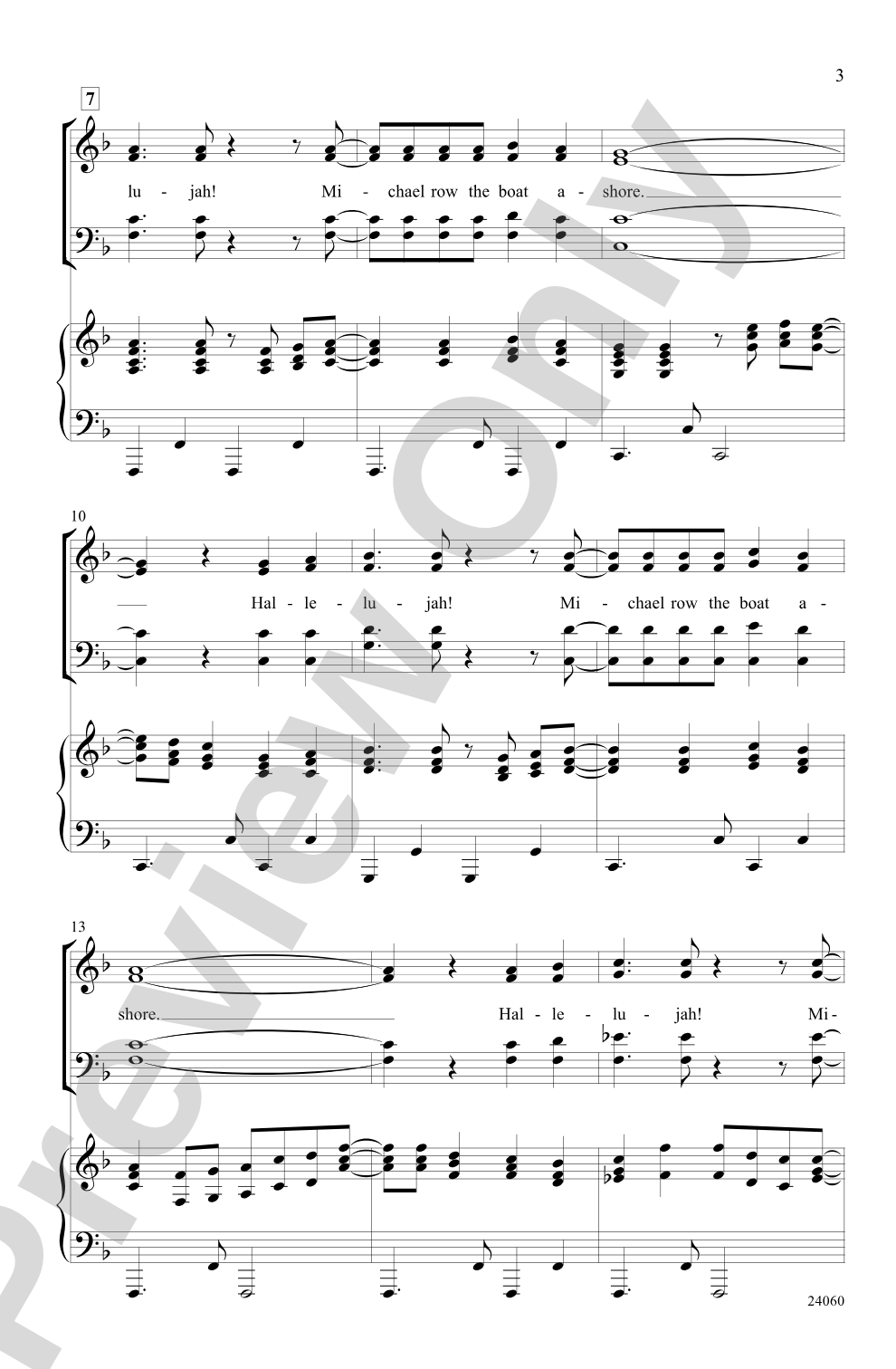 Michael Row That Gospel Boat!: SATB Choral Octavo