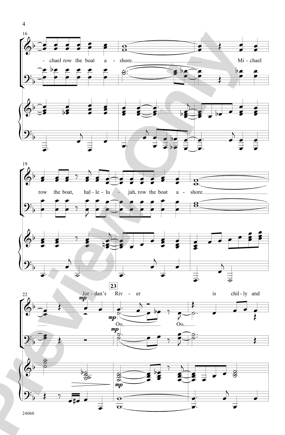 Michael Row That Gospel Boat!: SATB Choral Octavo