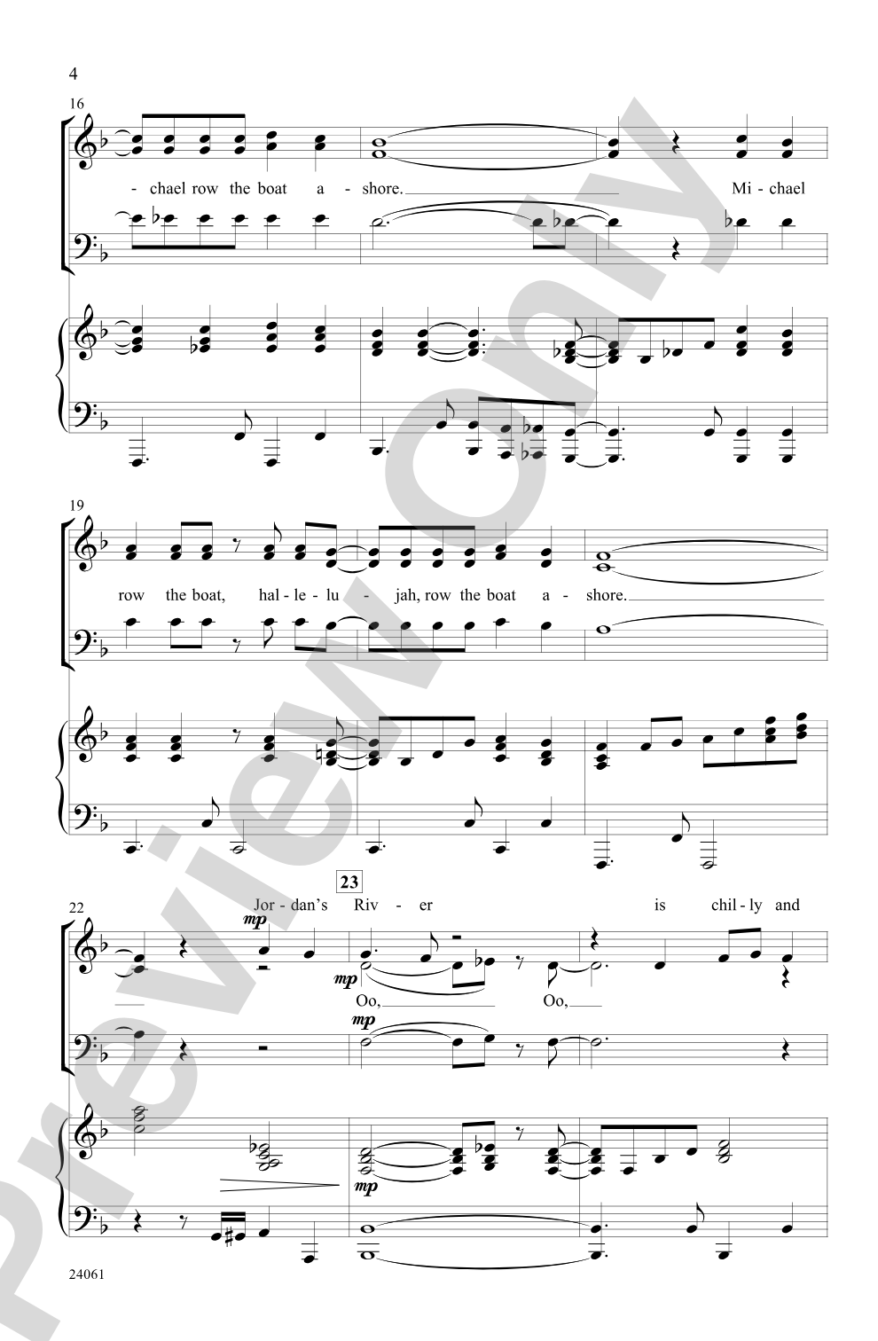 Michael Row That Gospel Boat!: 3-Part Mixed Choral Octavo