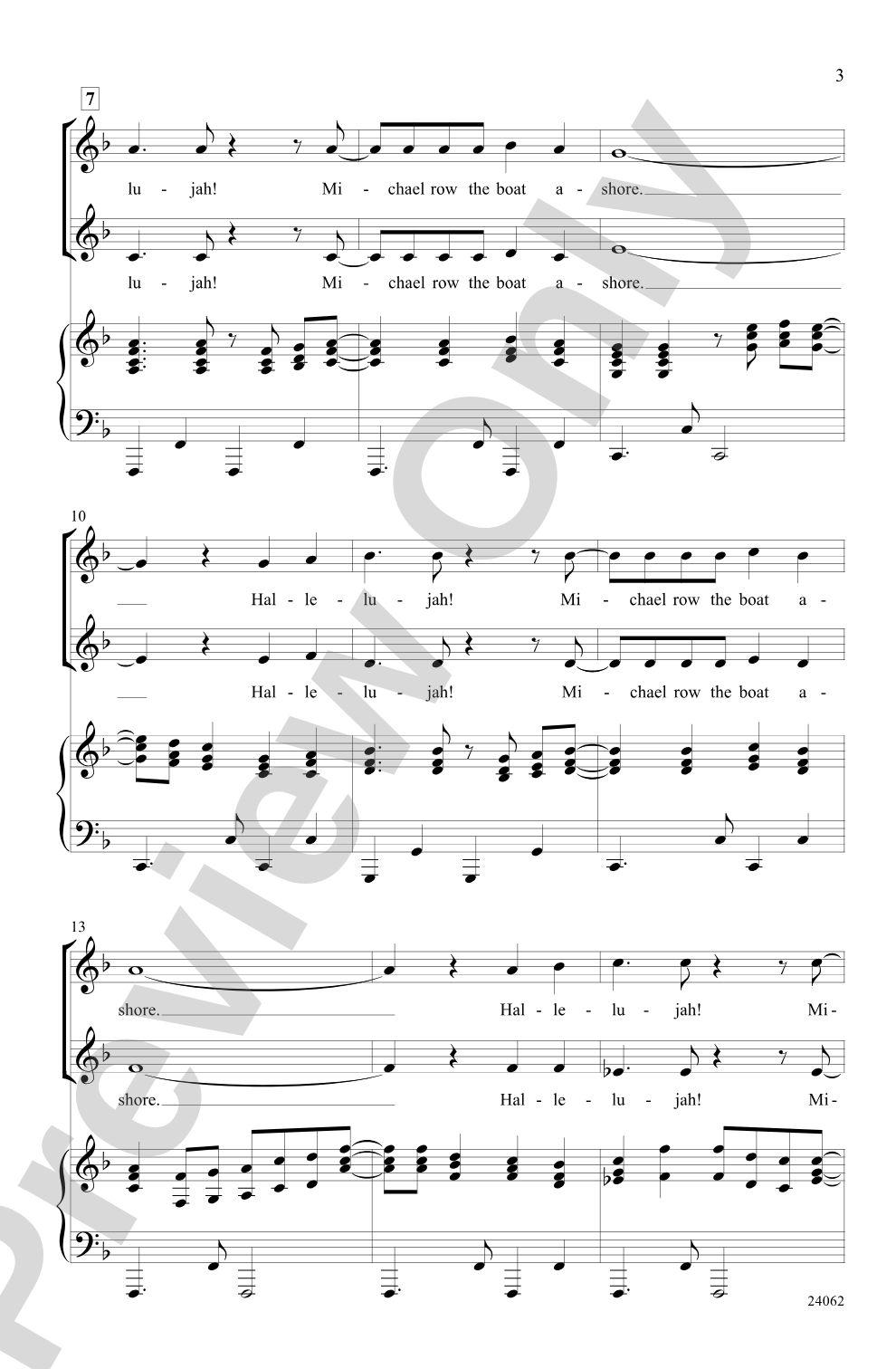 Michael Row That Gospel Boat!: 2-Part Choral Octavo