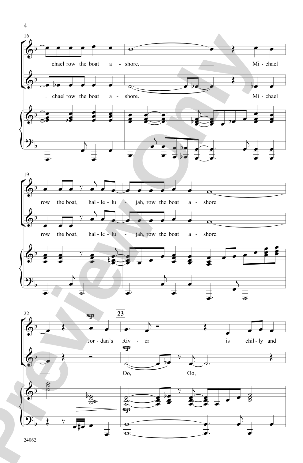 Michael Row That Gospel Boat!: 2-Part Choral Octavo