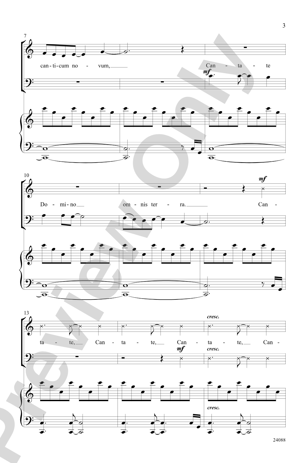 Cantate Domino: SATB Choral Octavo