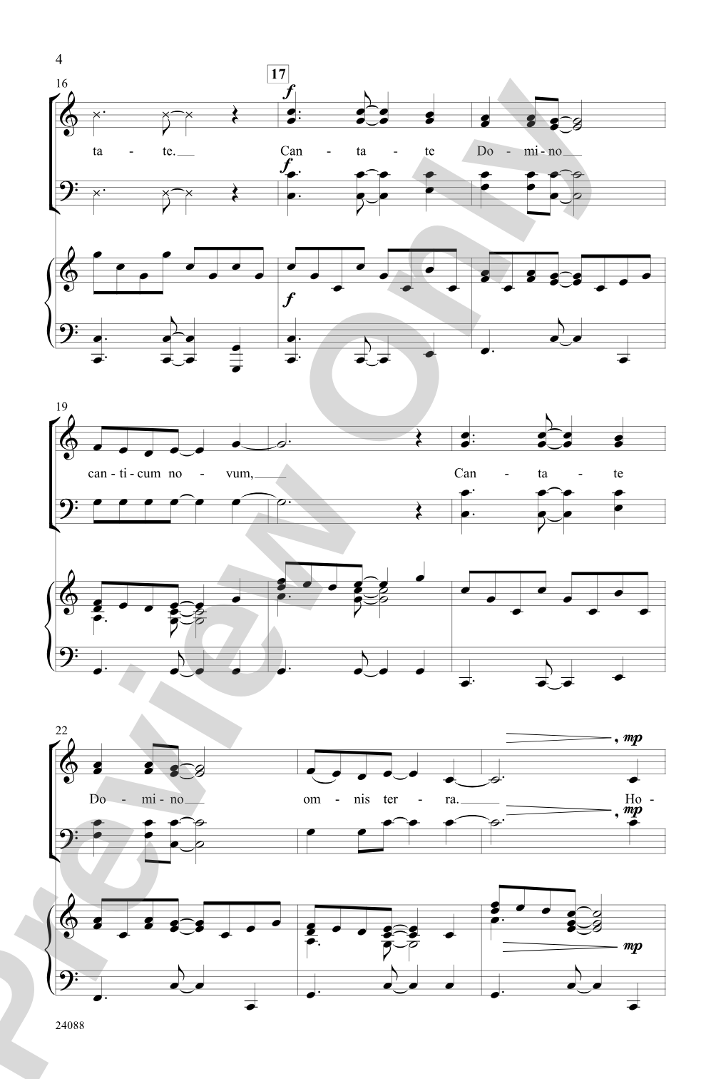 Cantate Domino: SATB Choral Octavo