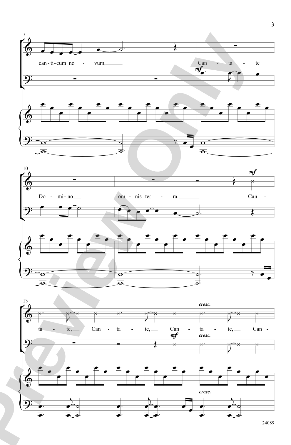 Cantate Domino: SAB Choral Octavo