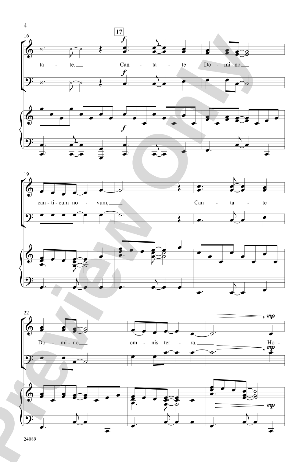 Cantate Domino: SAB Choral Octavo
