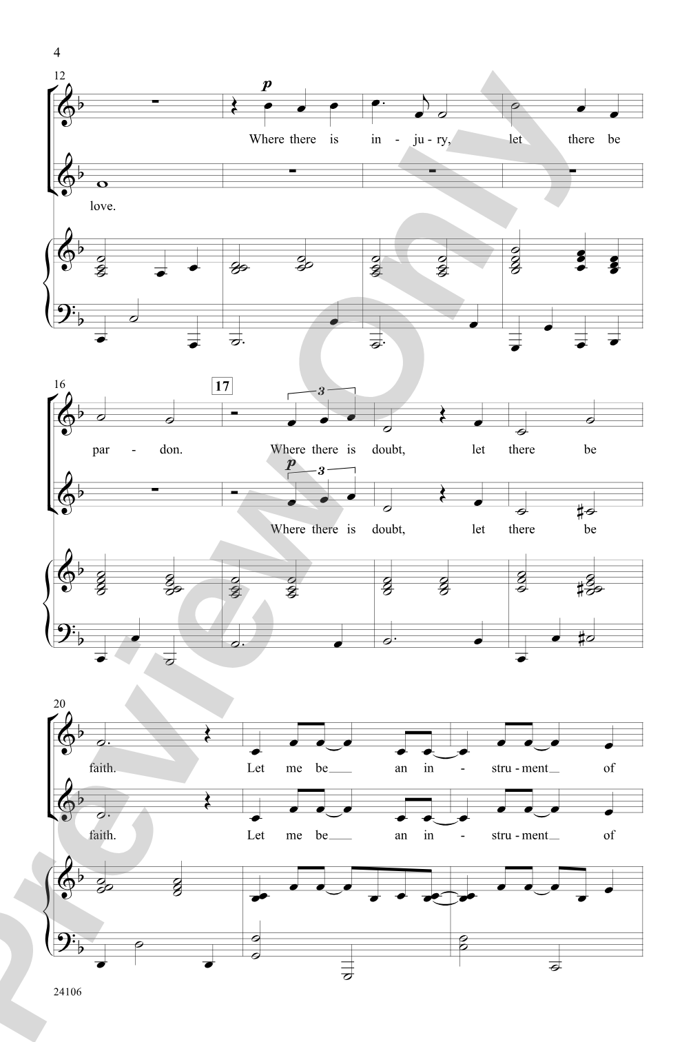 Instrument of Peace: 2-Part Choral Octavo