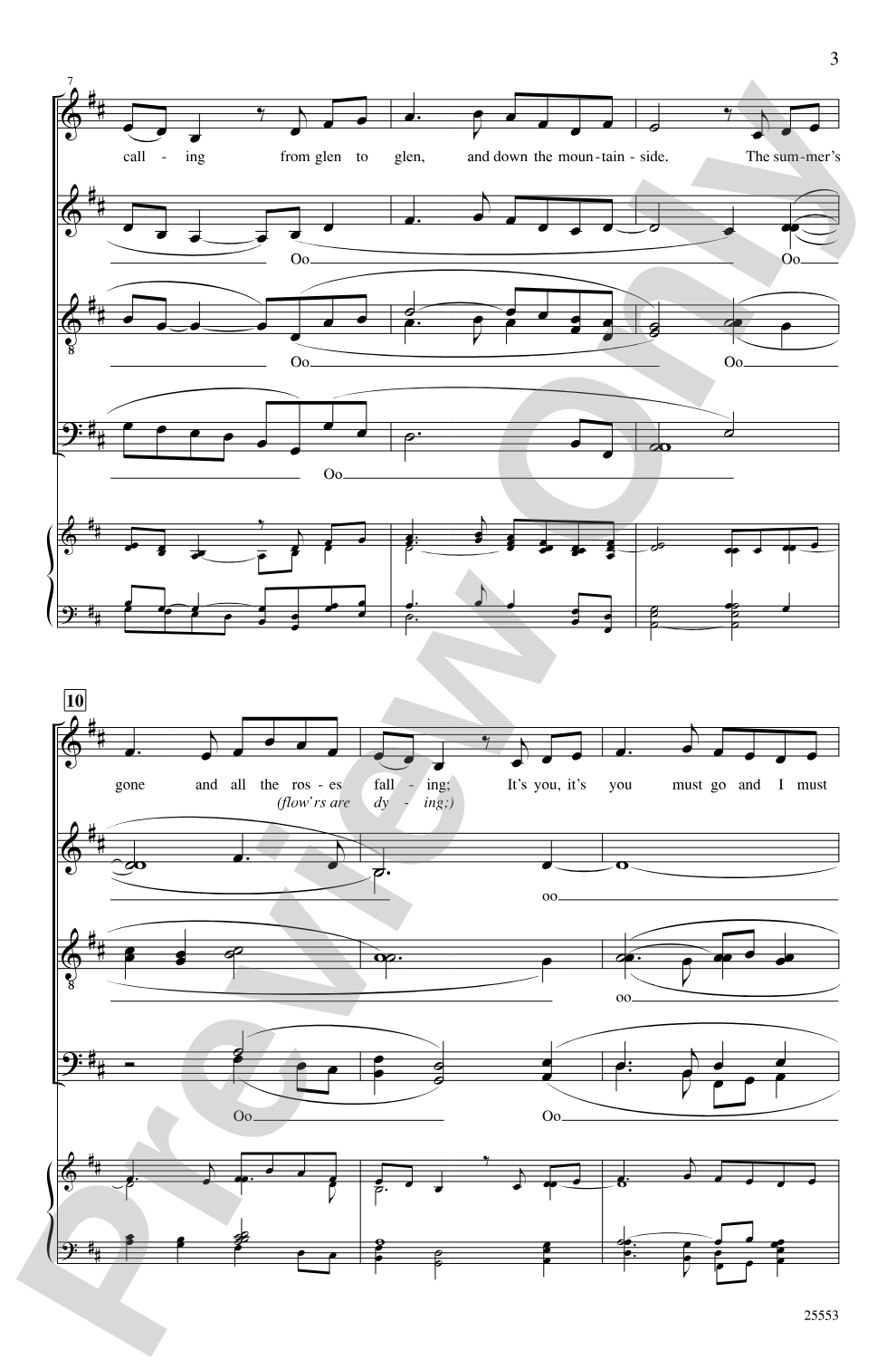 Danny Boy: SATB, <I>a cappella</I> Choral Octavo