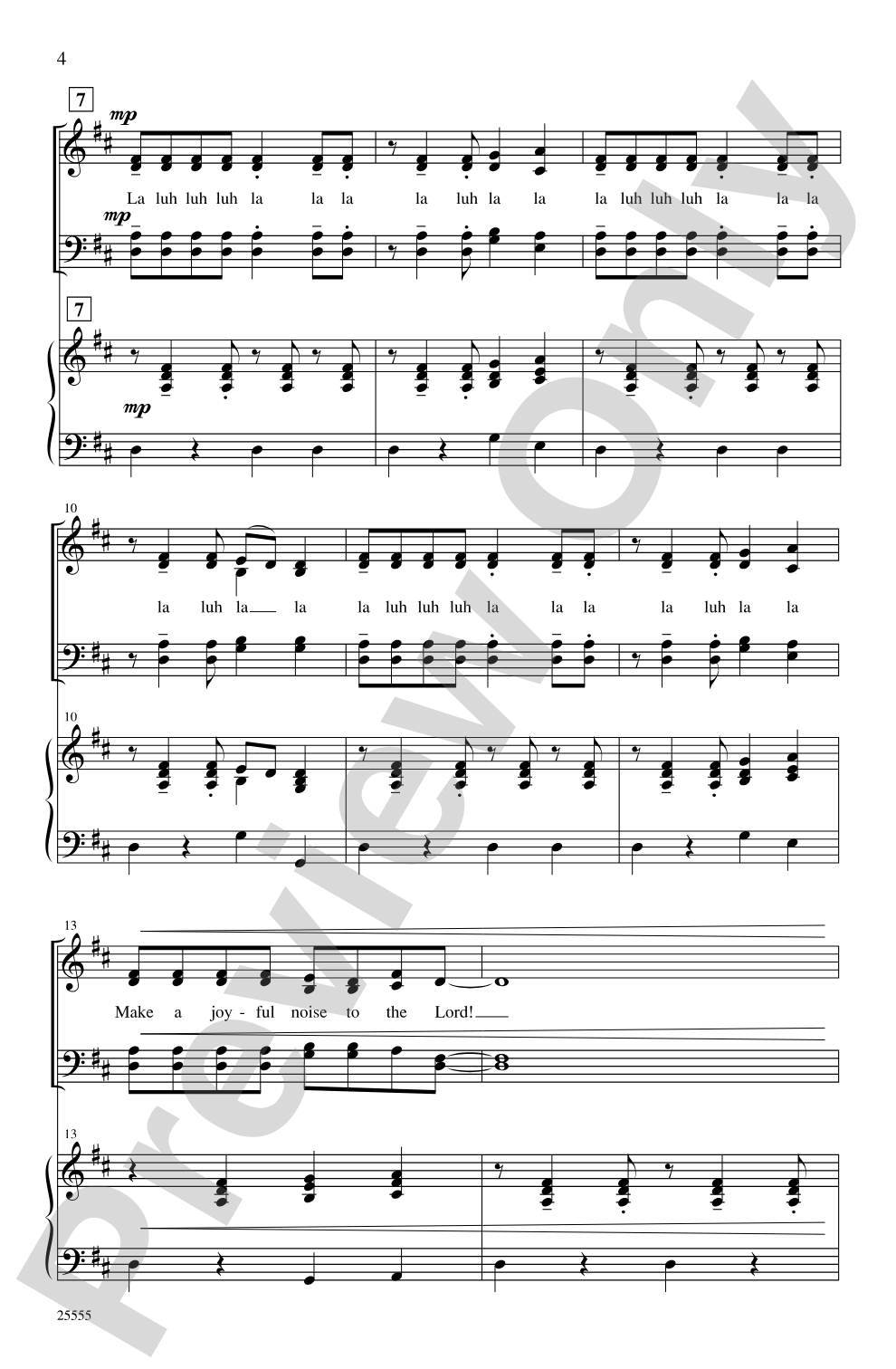 Make a Joyful Noise: SATB Choral Octavo