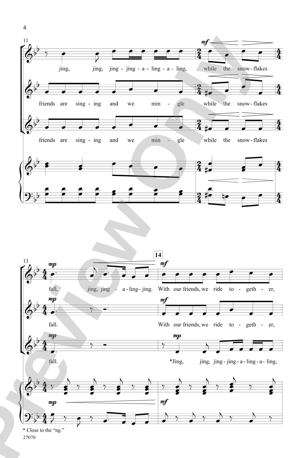 Sleigh Bells: SSA Choral Octavo
