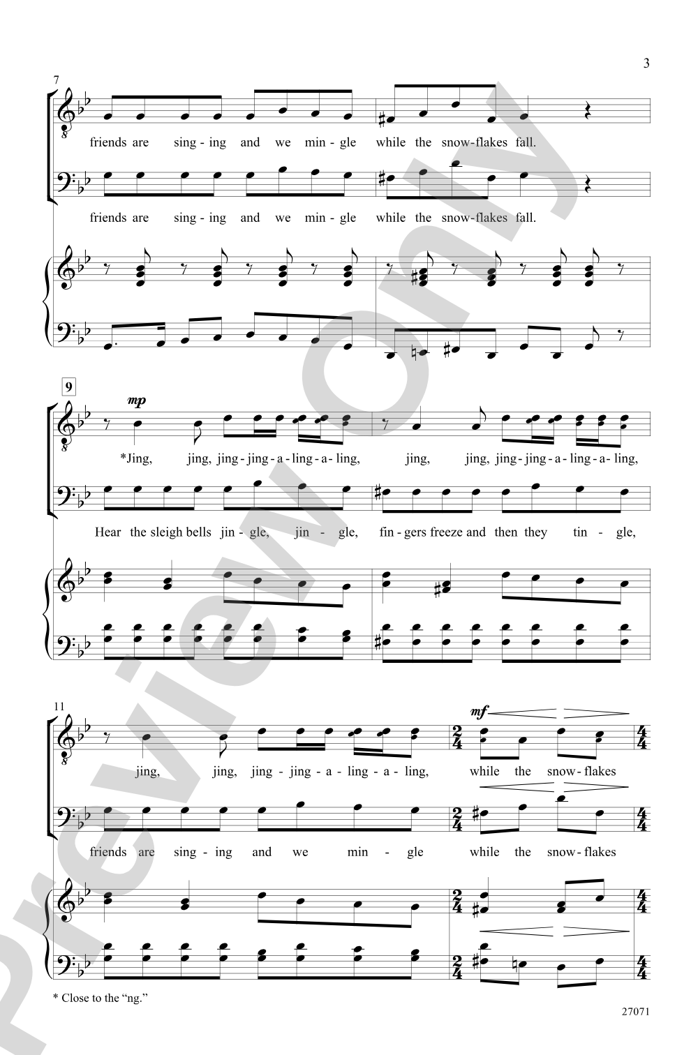 Sleigh Bells: T(T)B Choral Octavo