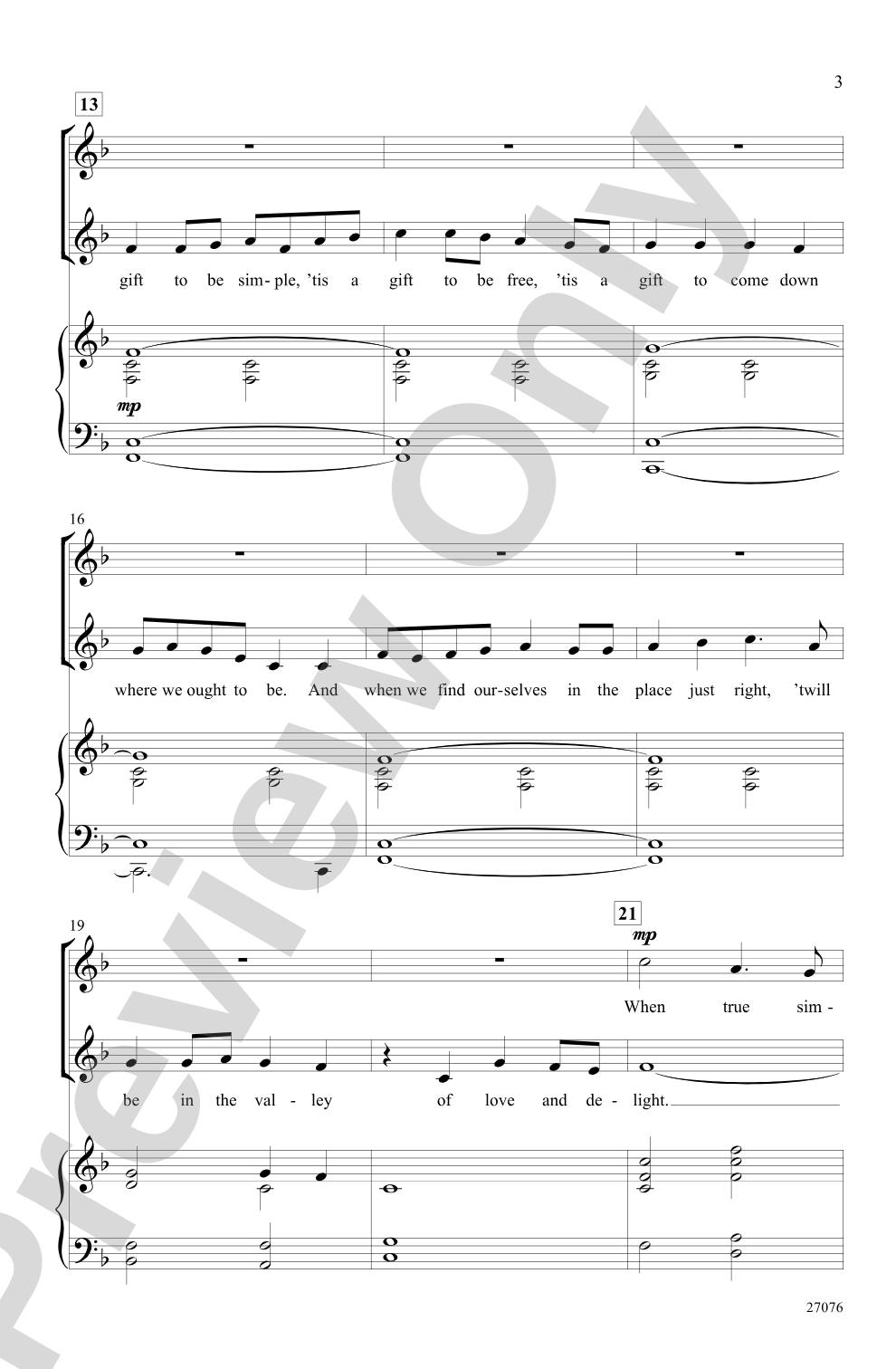 Simple Gifts: 2-Part Choral Octavo