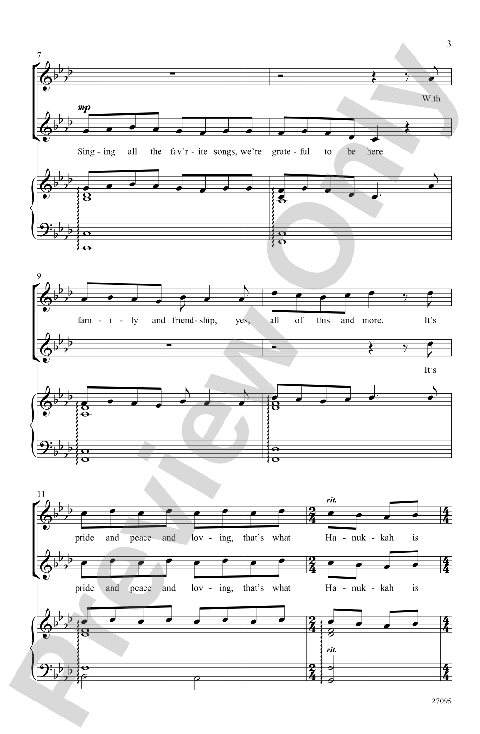 The Spirit of Hanukkah: 2-Part Choral Octavo