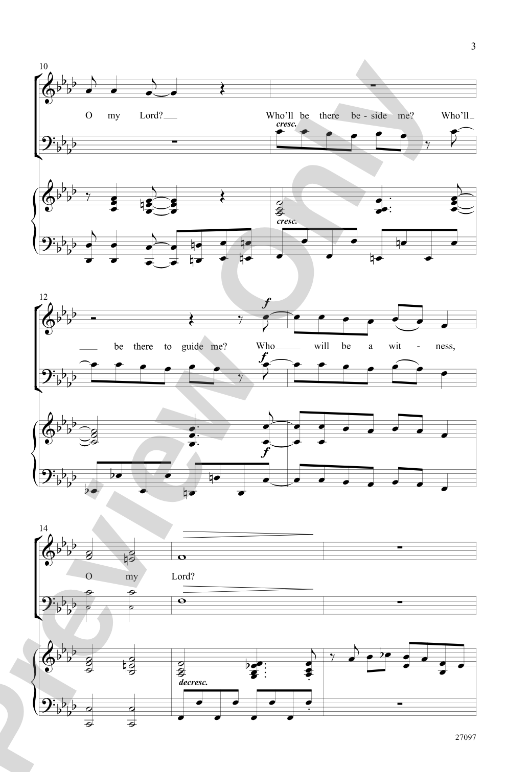 Who Will Be a Witness?: SAB Choral Octavo