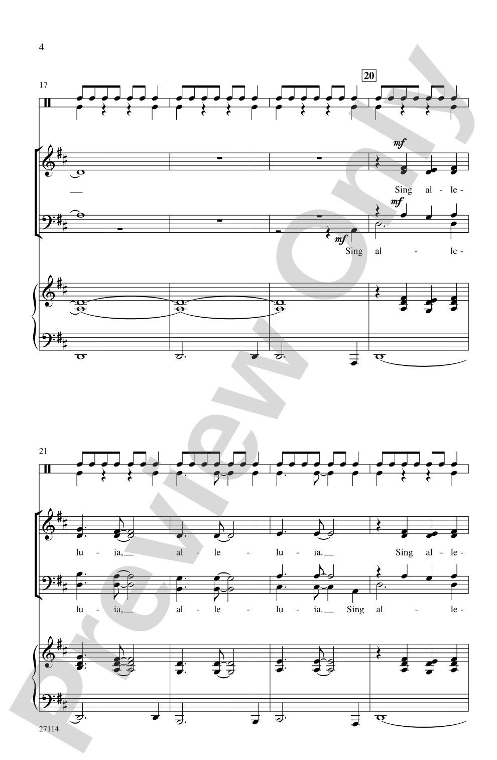 African Alleluia: SATB Choral Octavo