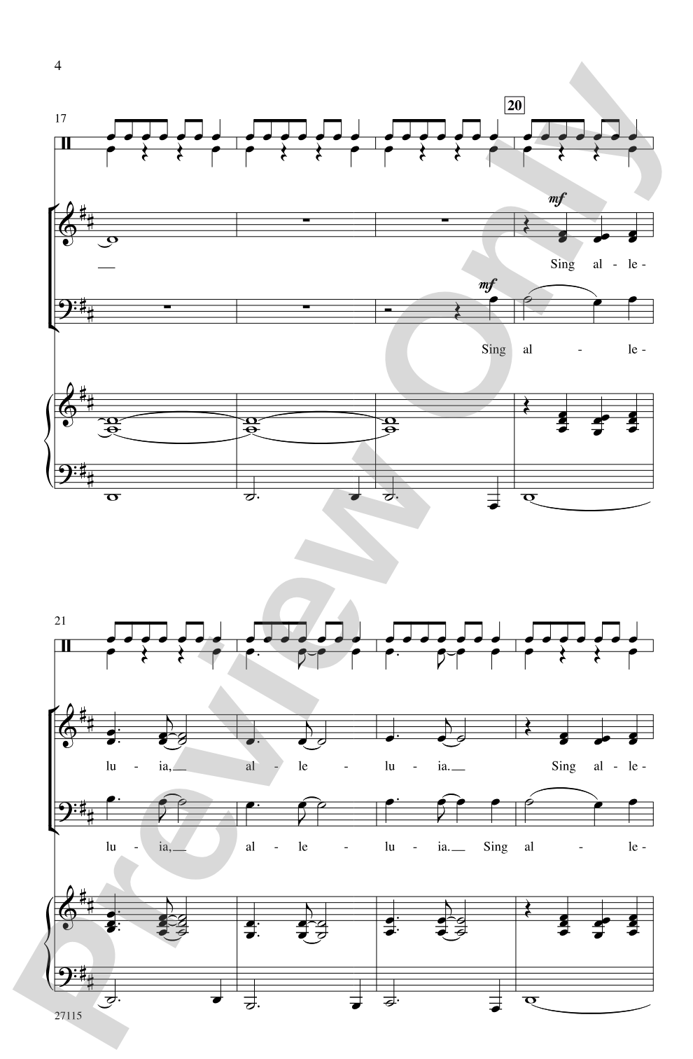 African Alleluia: SAB Choral Octavo