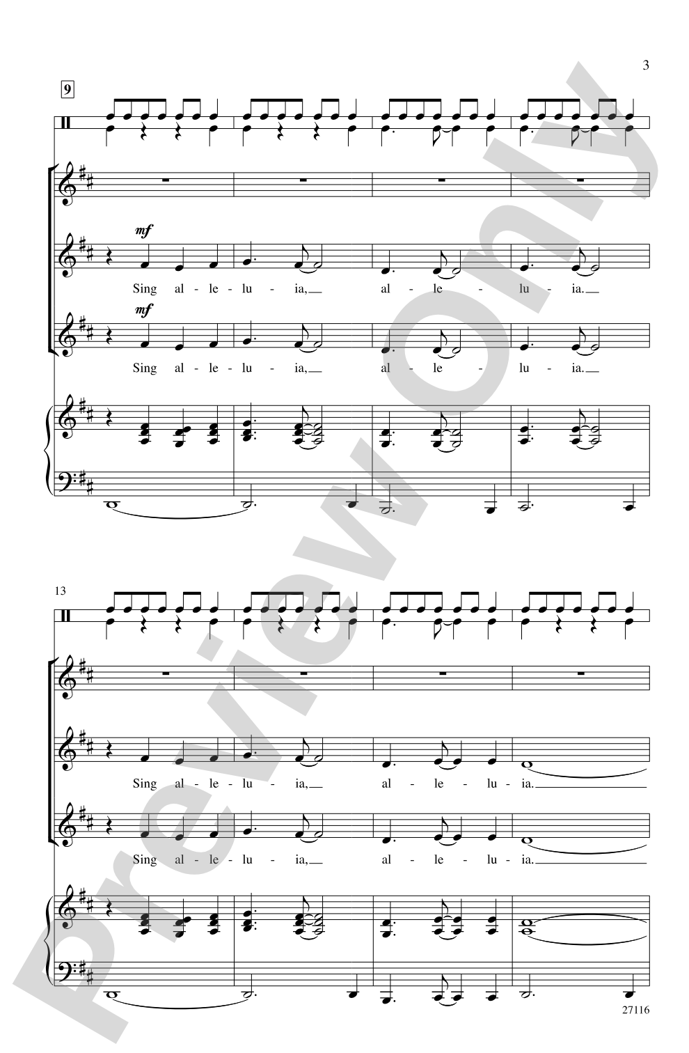 African Alleluia: SSA Choral Octavo