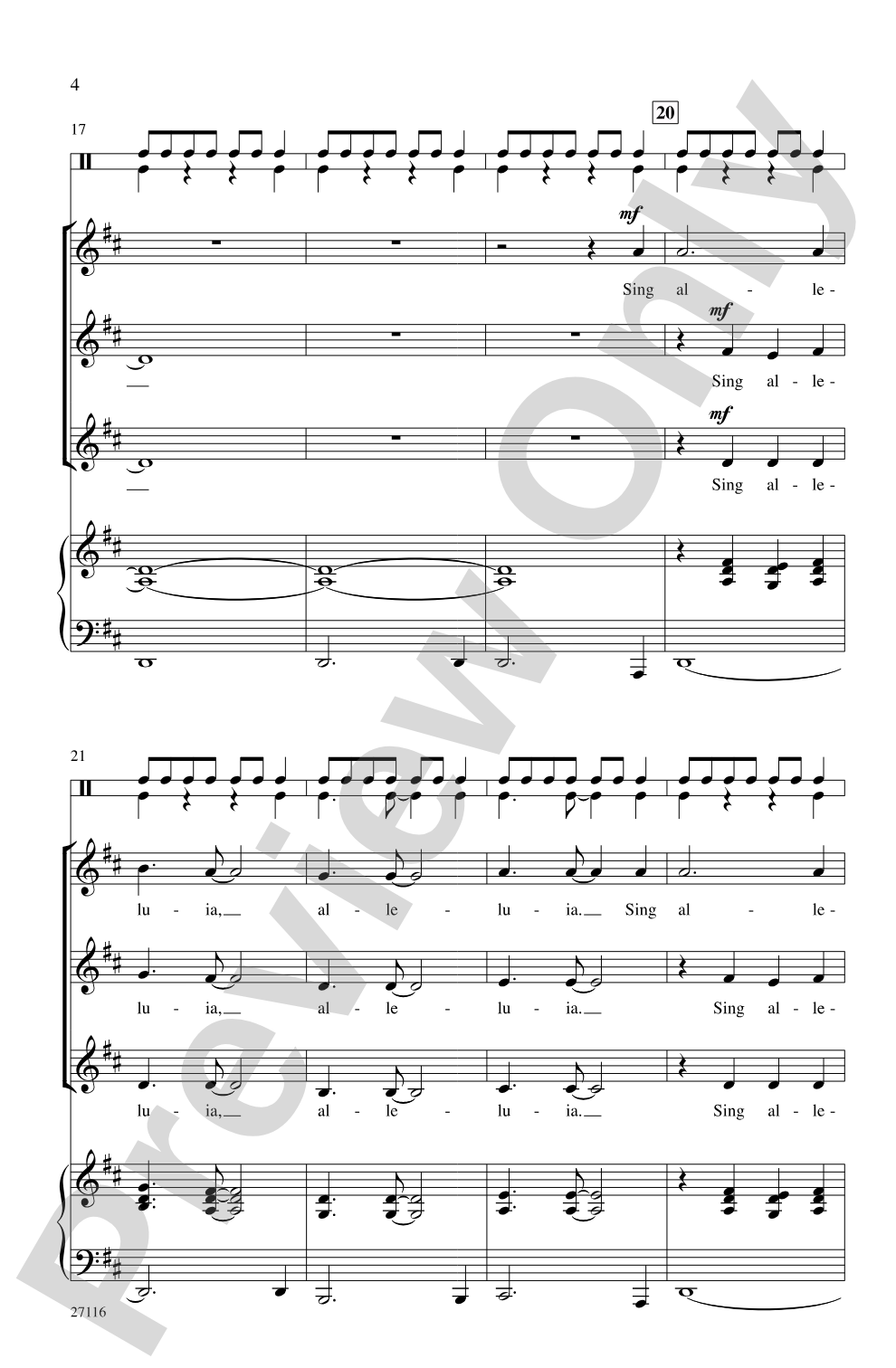African Alleluia: SSA Choral Octavo