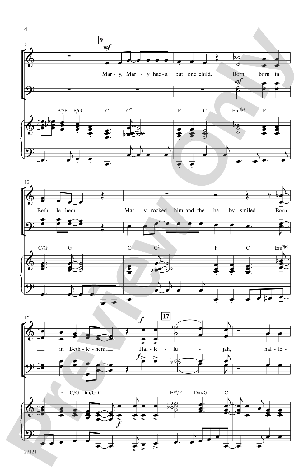 Mary, Mary Had-A But One Child: SATB Choral Octavo