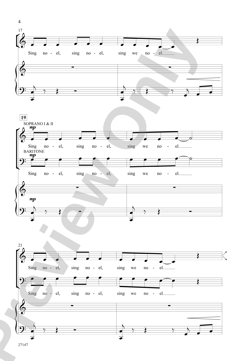 Sing We All Noel: SSAB Choral Octavo