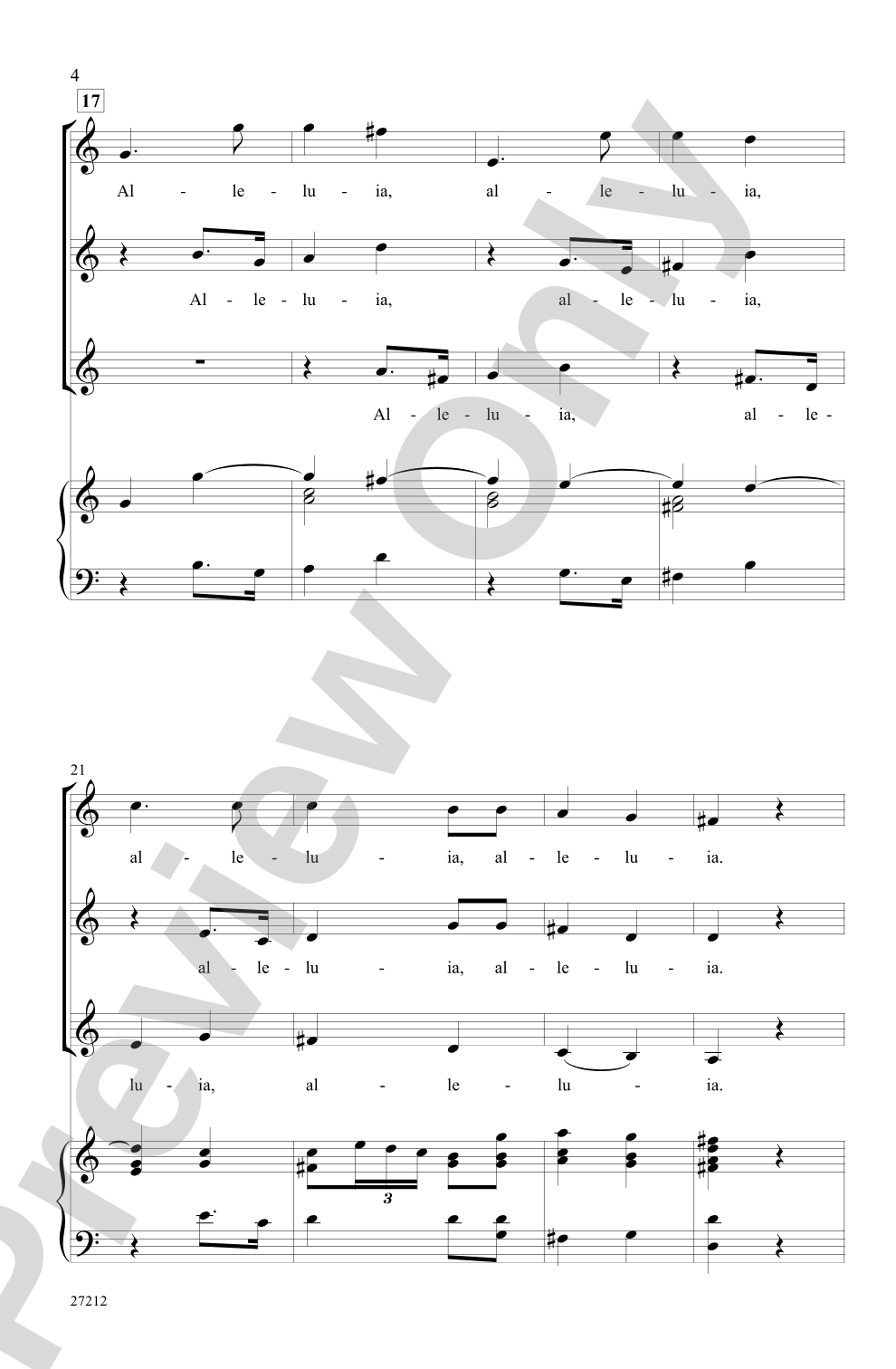 Alleluia (from <I>Veni Sancte Spiritus</I>): SSA Choral Octavo