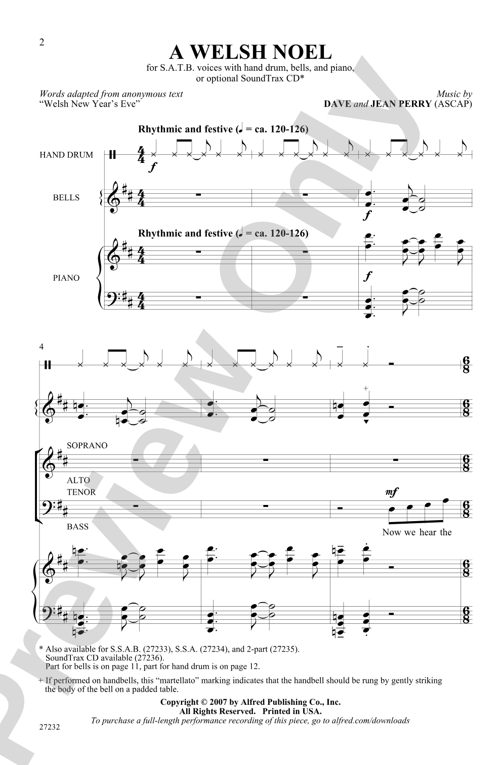A Welsh Noel: SATB Choral Octavo