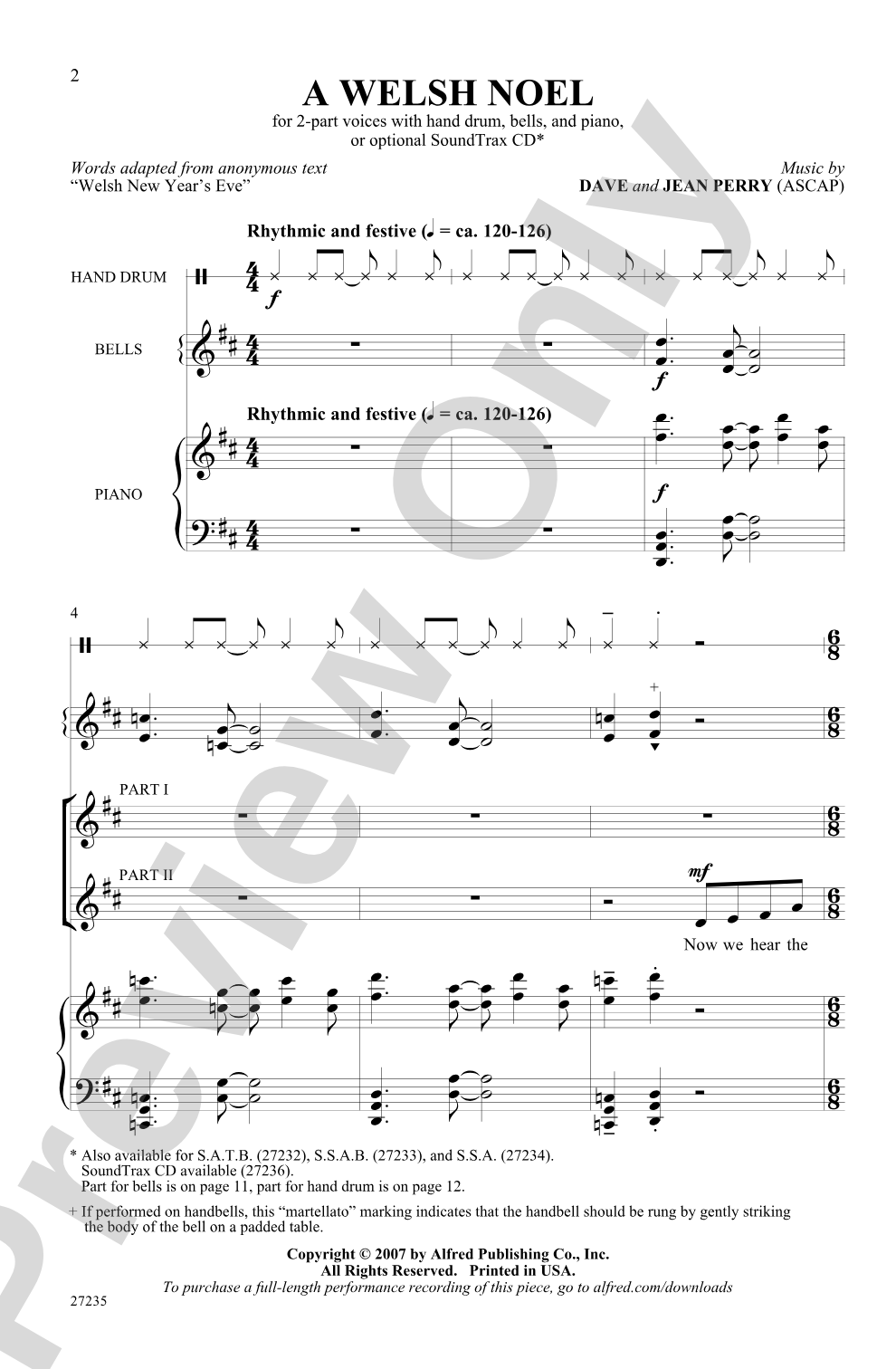 A Welsh Noel: 2-Part Choral Octavo