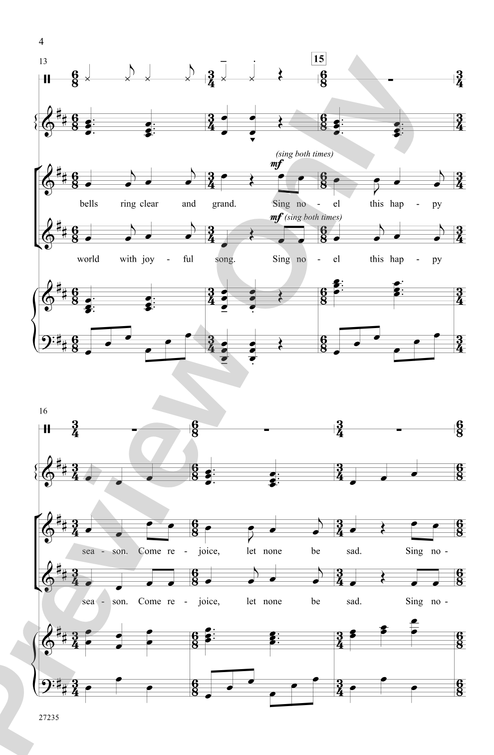 A Welsh Noel: 2-Part Choral Octavo