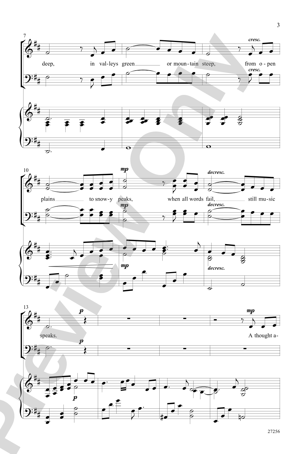 Music Speaks: SATB Choral Octavo