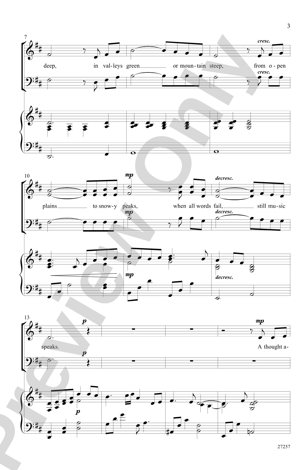 Music Speaks: SAB Choral Octavo