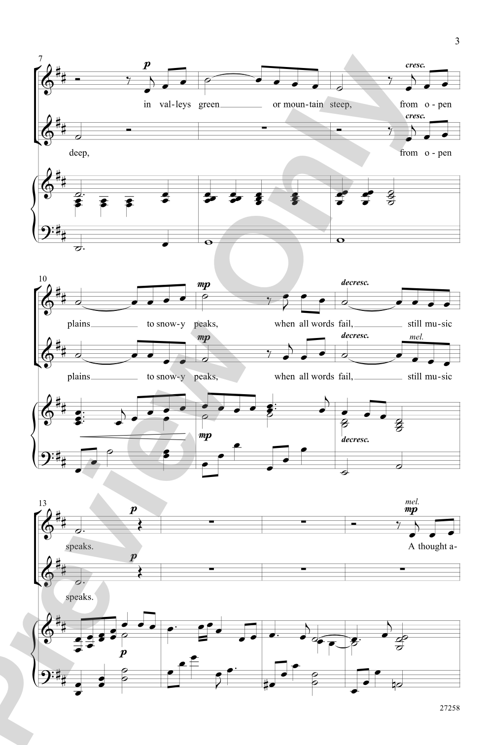 Music Speaks: 2-Part Choral Octavo