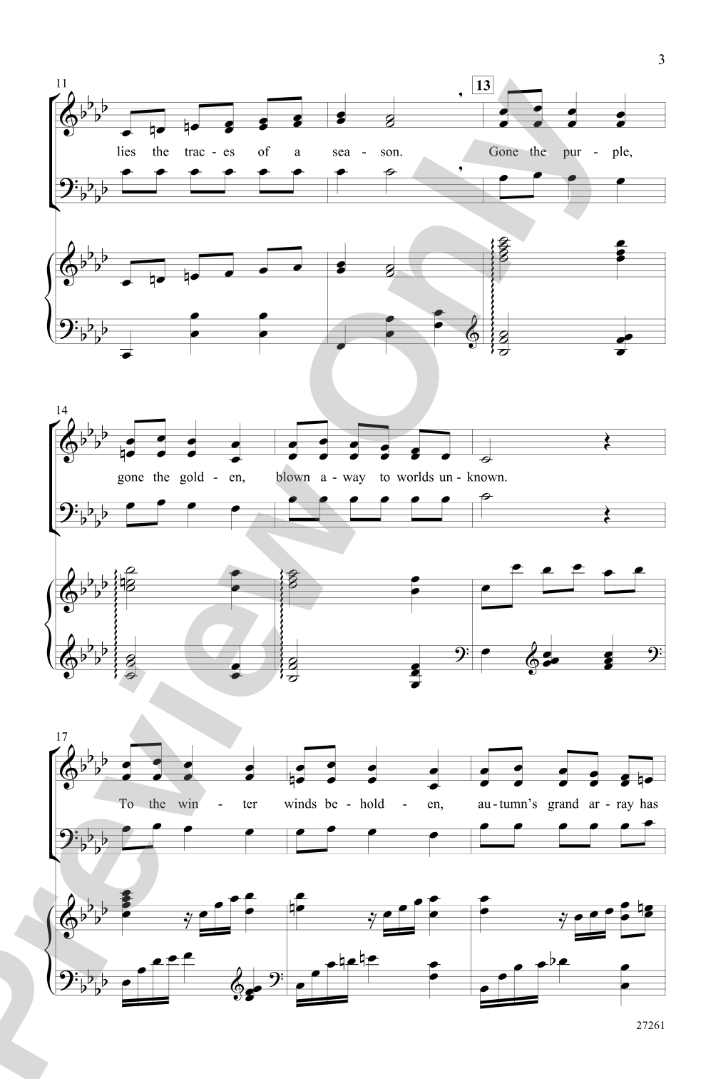 WinterSong: 3-Part Mixed Choral Octavo