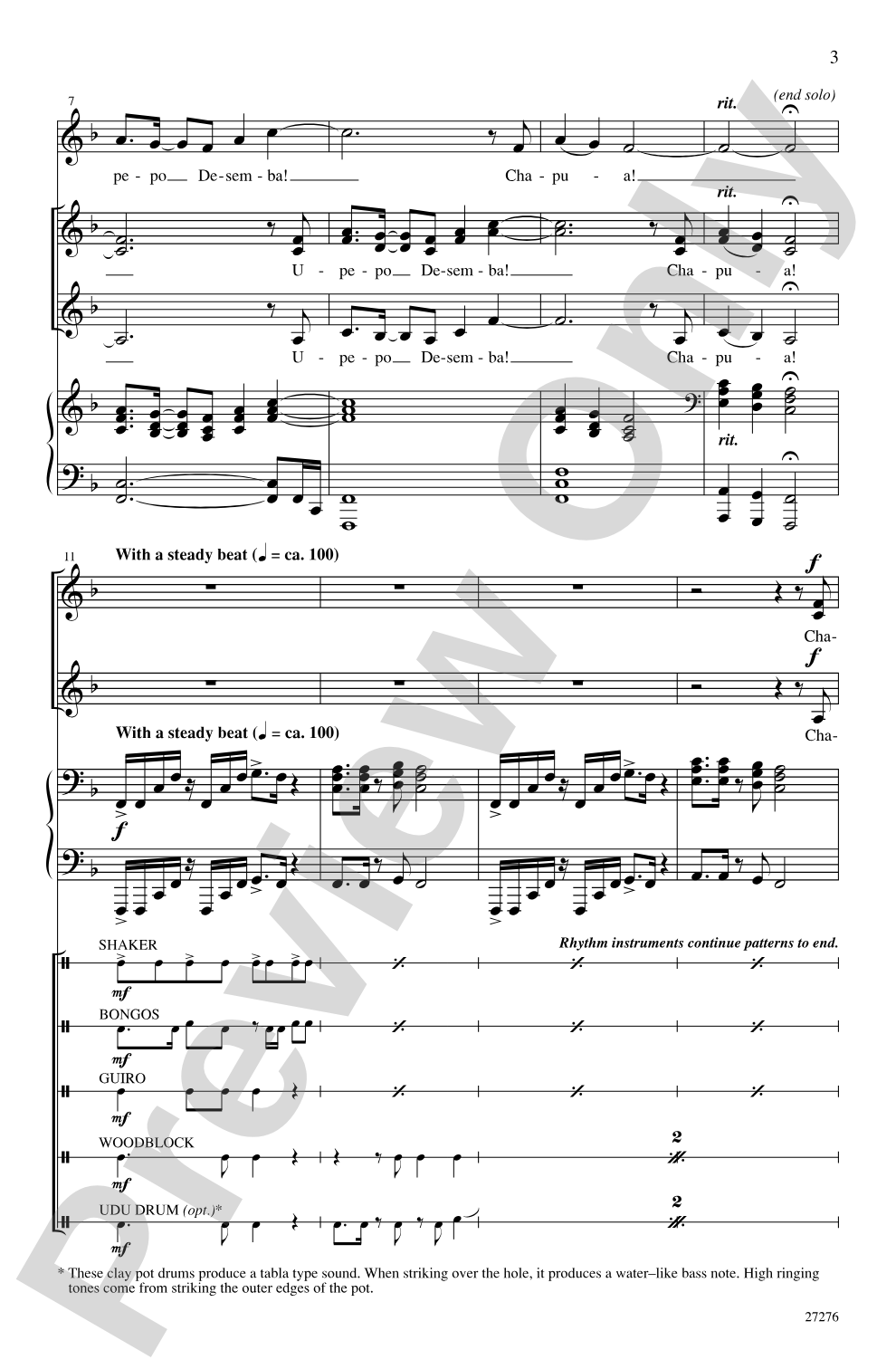 Chapua Kali Desemba (Chasing the Wild Winds of December - Swahili): SSA Choral Octavo