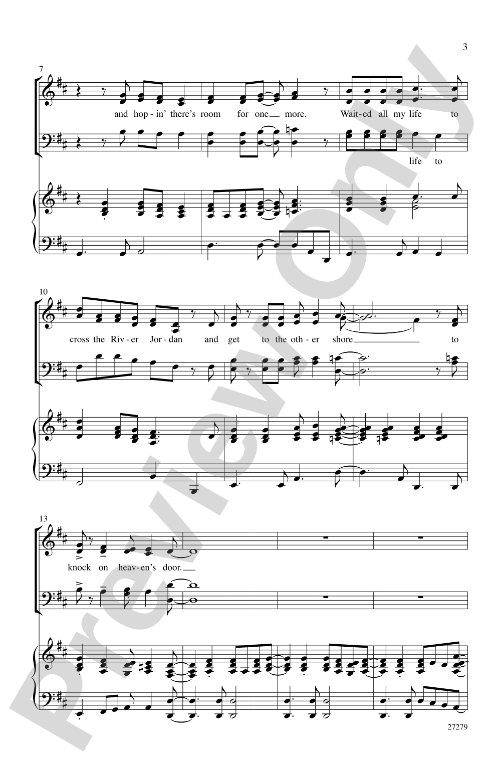Walkin' On Up (To Heaven's Door): SATB Choral Octavo