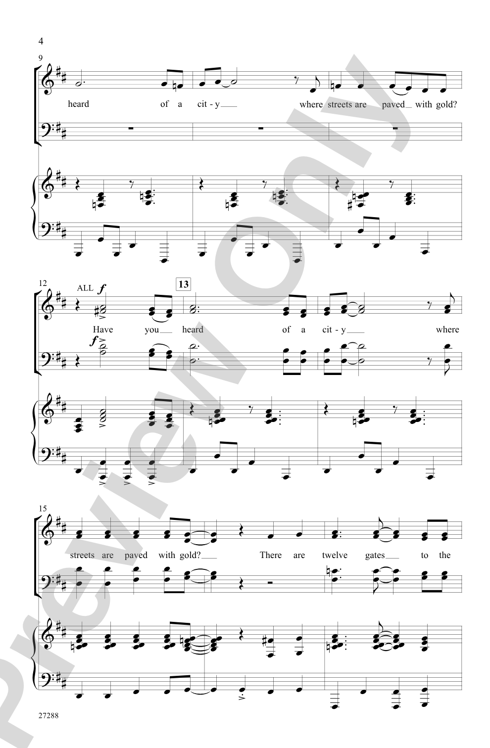 Twelve Gates: SATB Choral Octavo