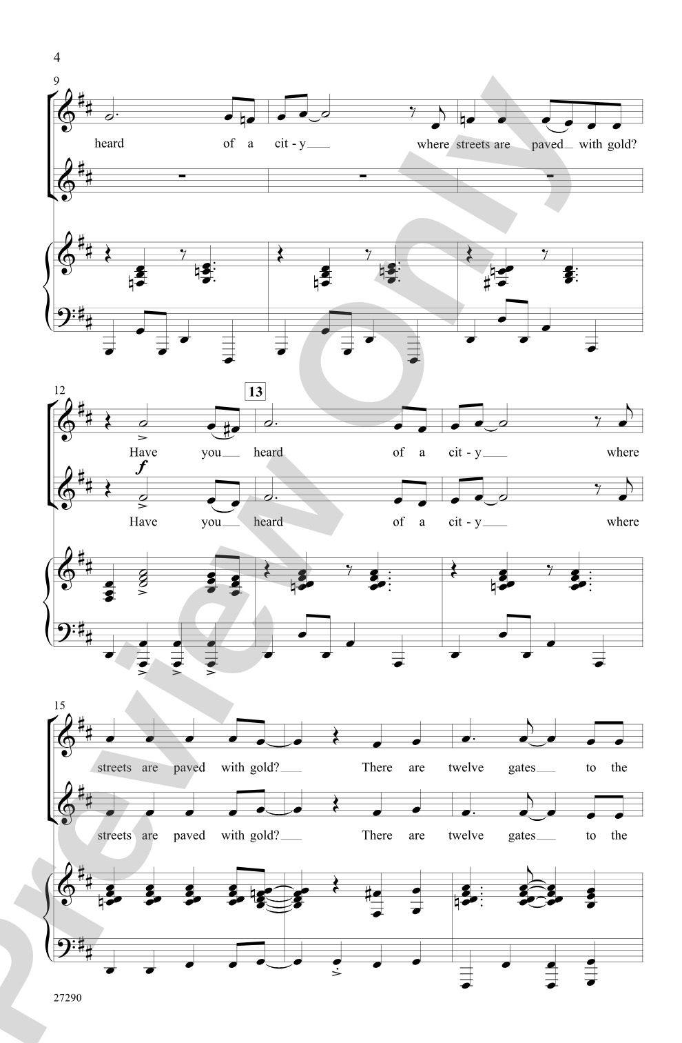 Twelve Gates: 2-Part Choral Octavo