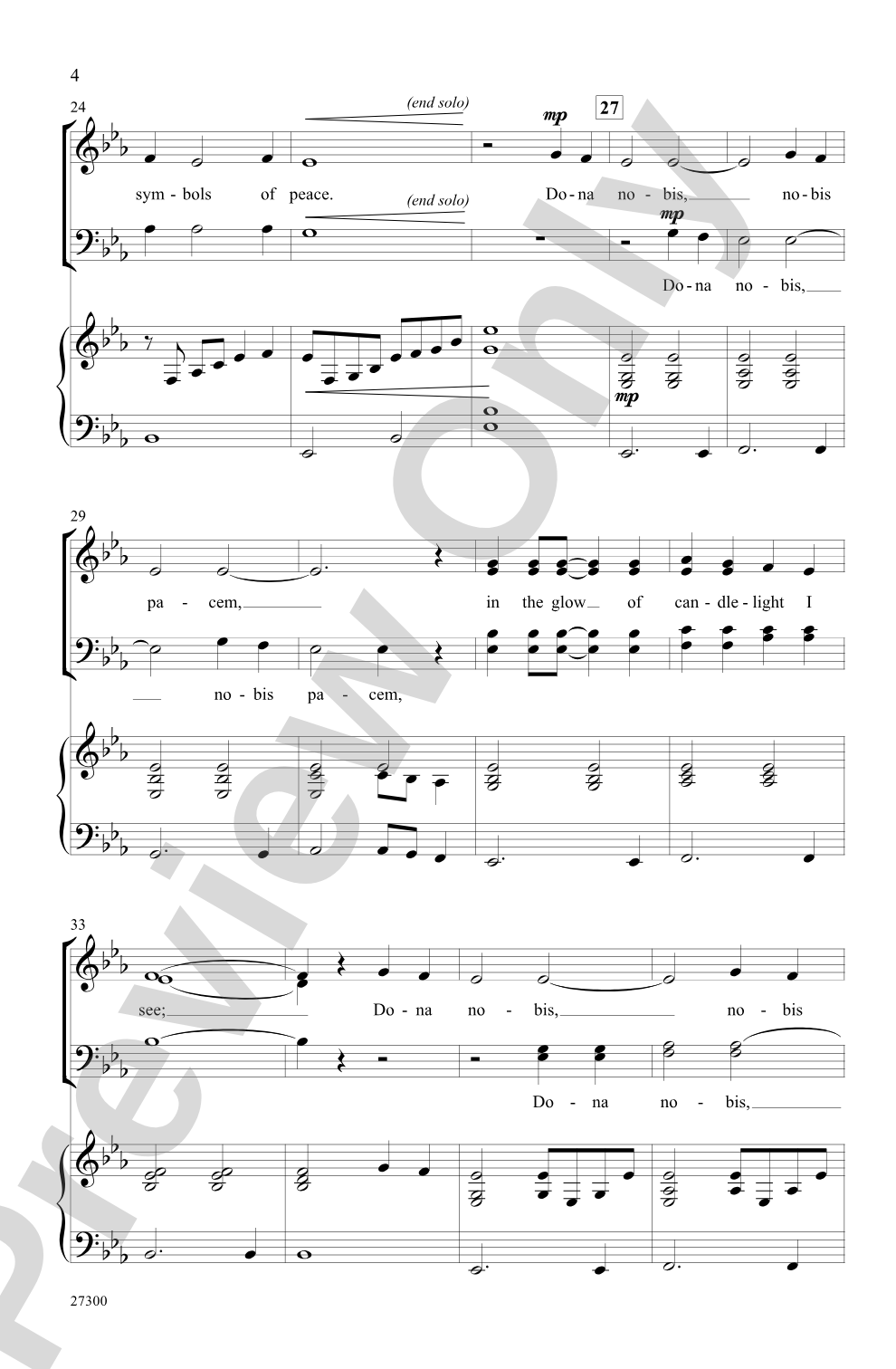 One Candle: SATB Choral Octavo