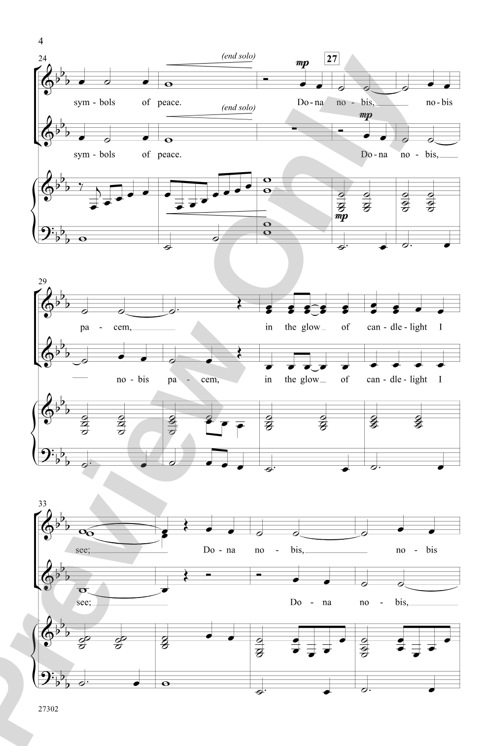 One Candle: SSA Choral Octavo
