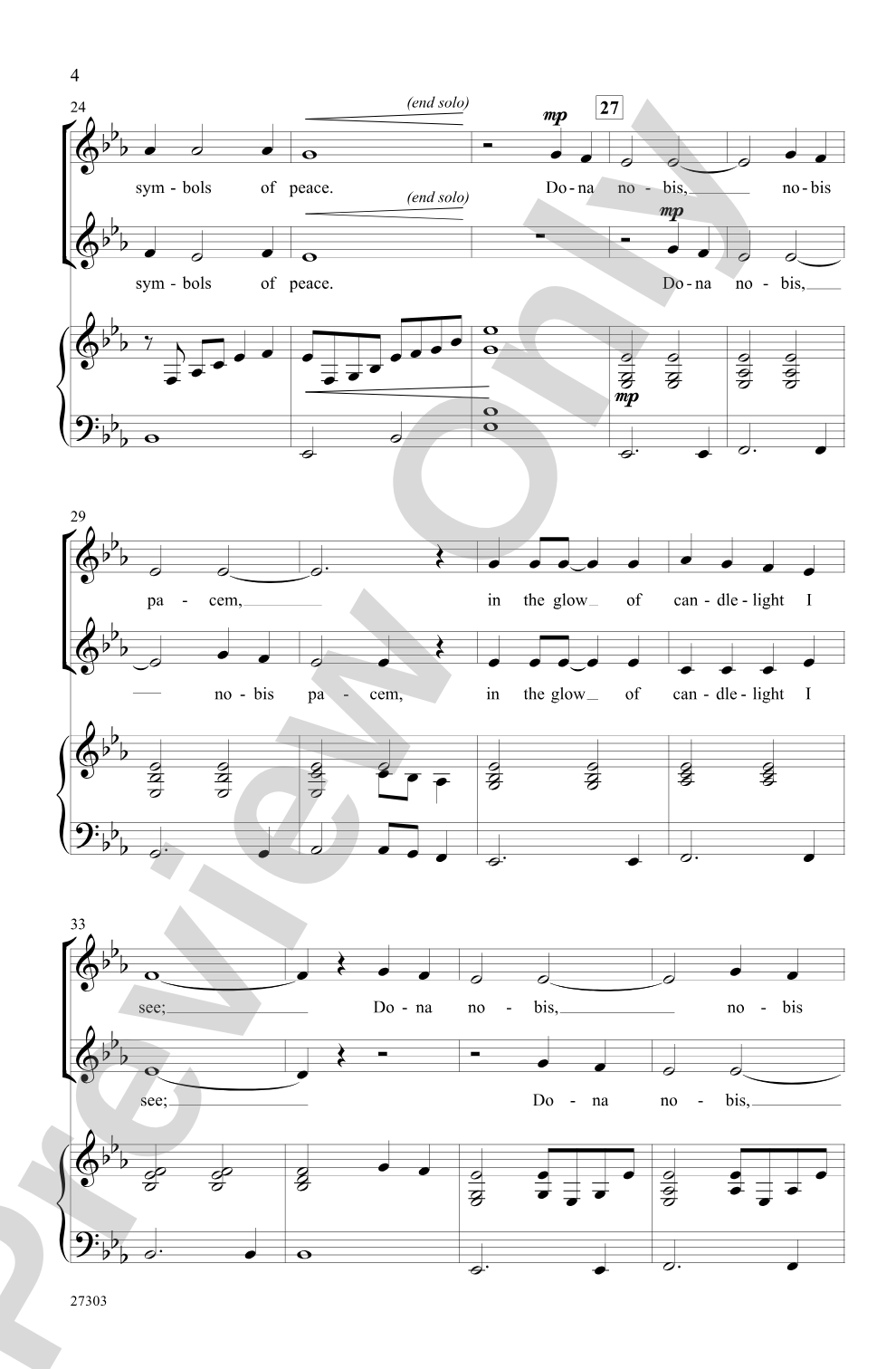 One Candle: 2-Part Choral Octavo