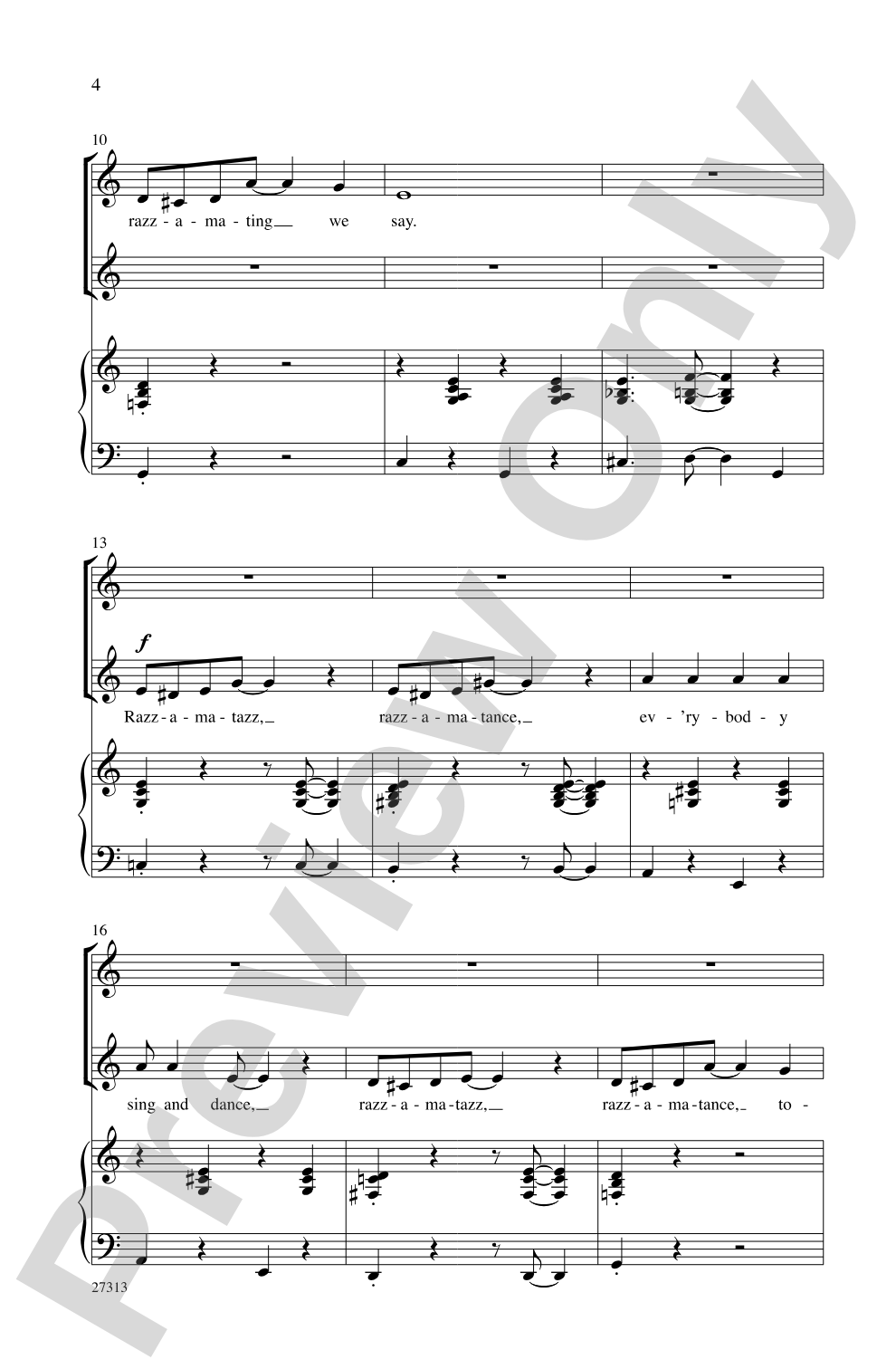Razzamatazz: SSA Choral Octavo