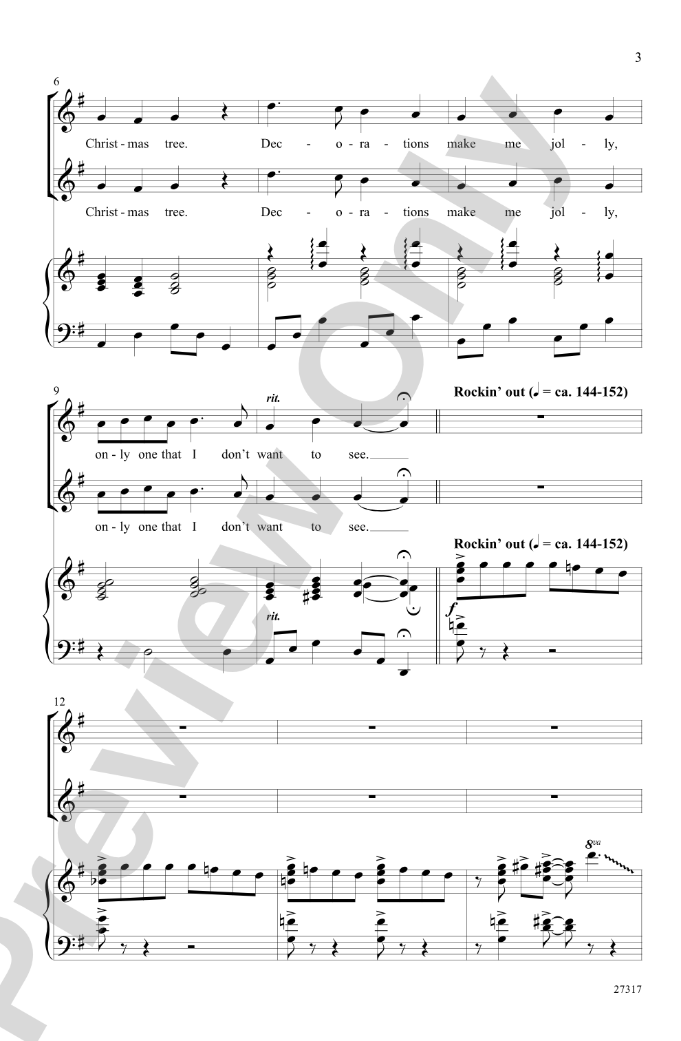 Away from the Mistletoe: 2-Part Choral Octavo