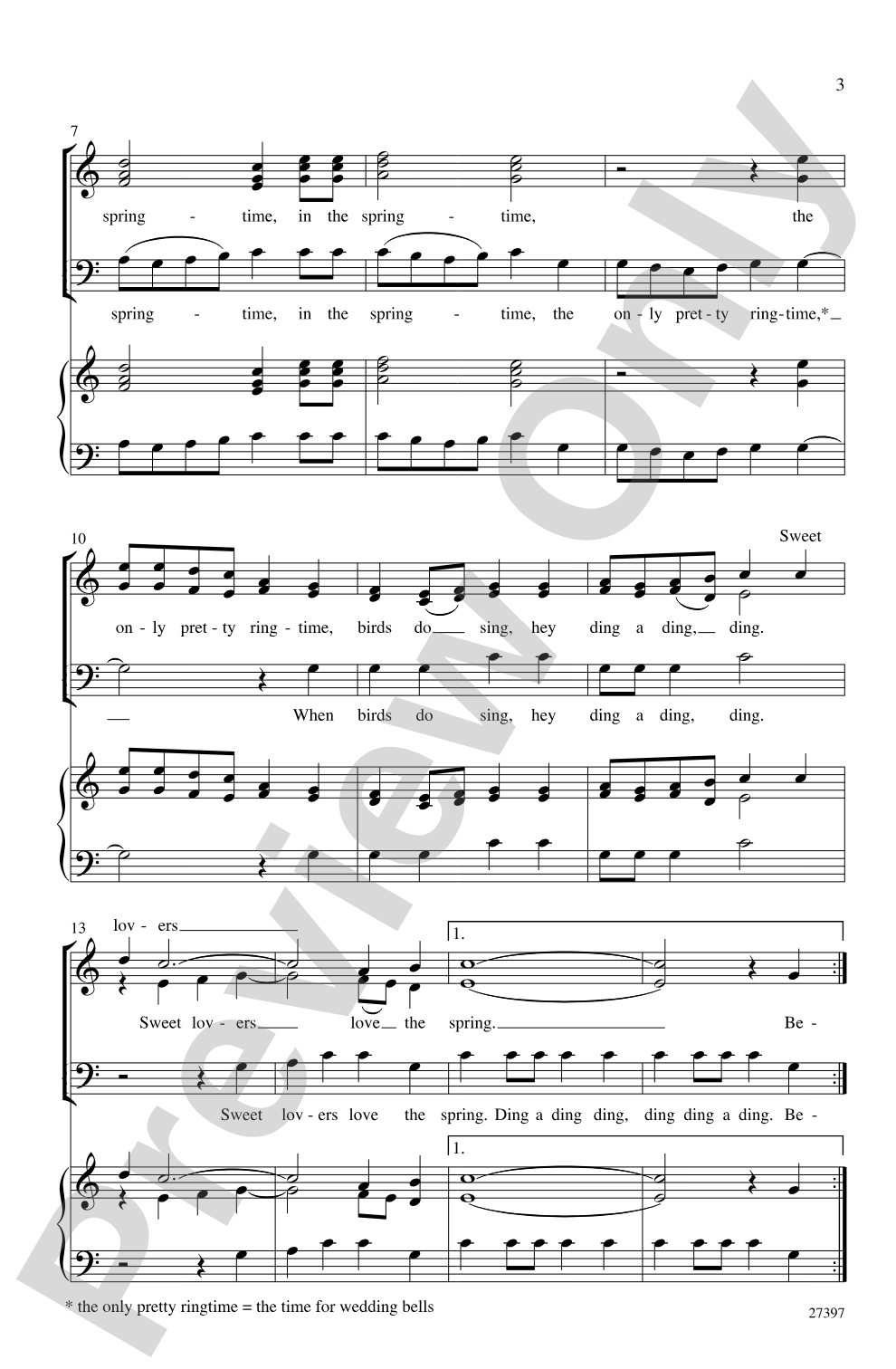 Three Shakespeare Settings: 3-Part Mixed, <I>a cappella</I> Choral Octavo