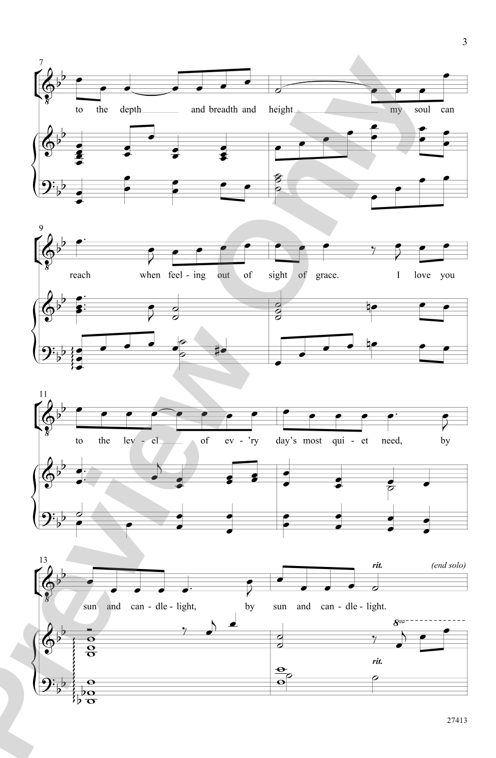 How Do I Love You?: TTB Choral Octavo