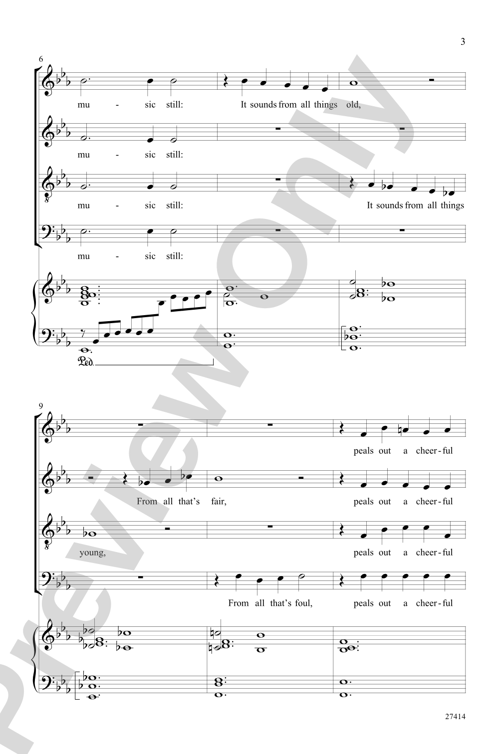 Skyborn Music: SATB Choral Octavo