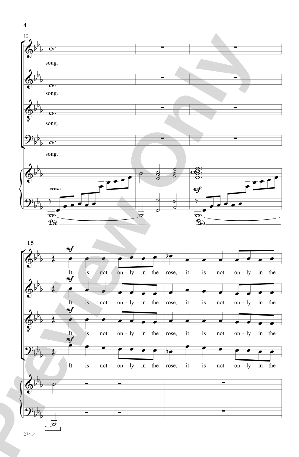 Skyborn Music: SATB Choral Octavo