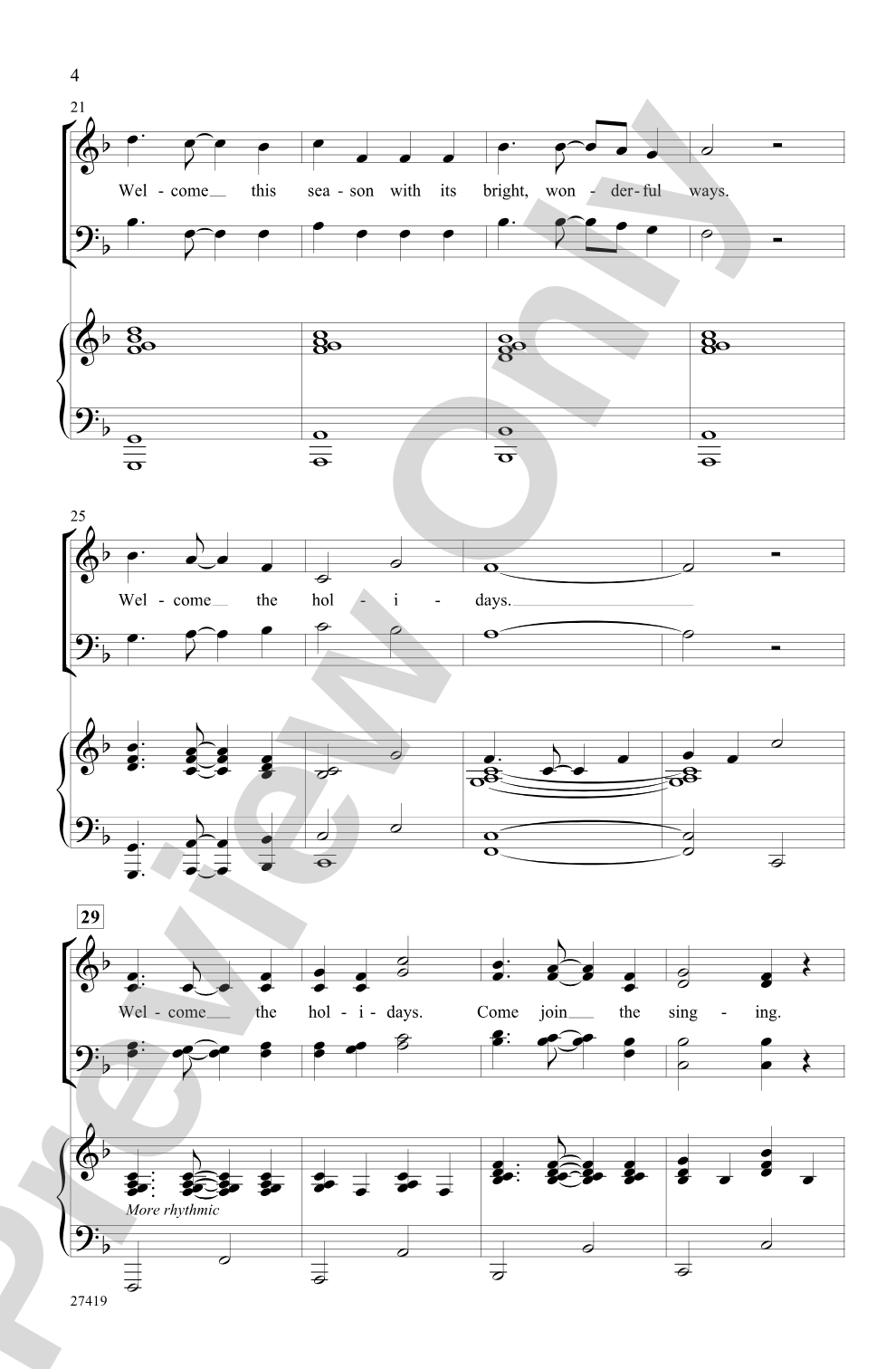 Welcome the Holidays!: SATB Choral Octavo