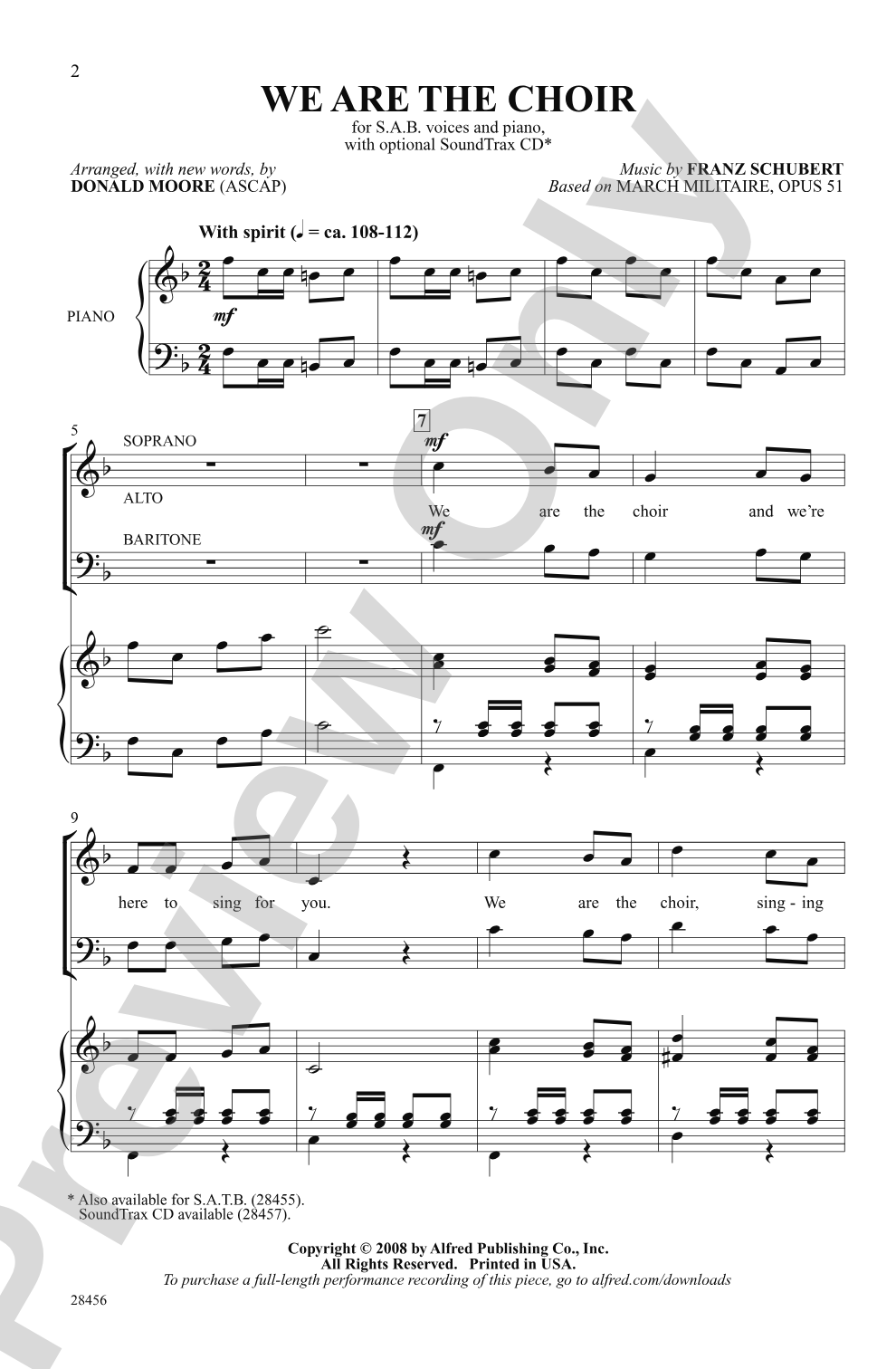 We Are the Choir: SAB Choral Octavo