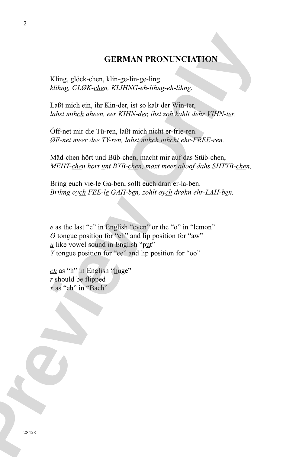 Kling, Glockchen (Ring, Little Bells): SATB Choral Octavo