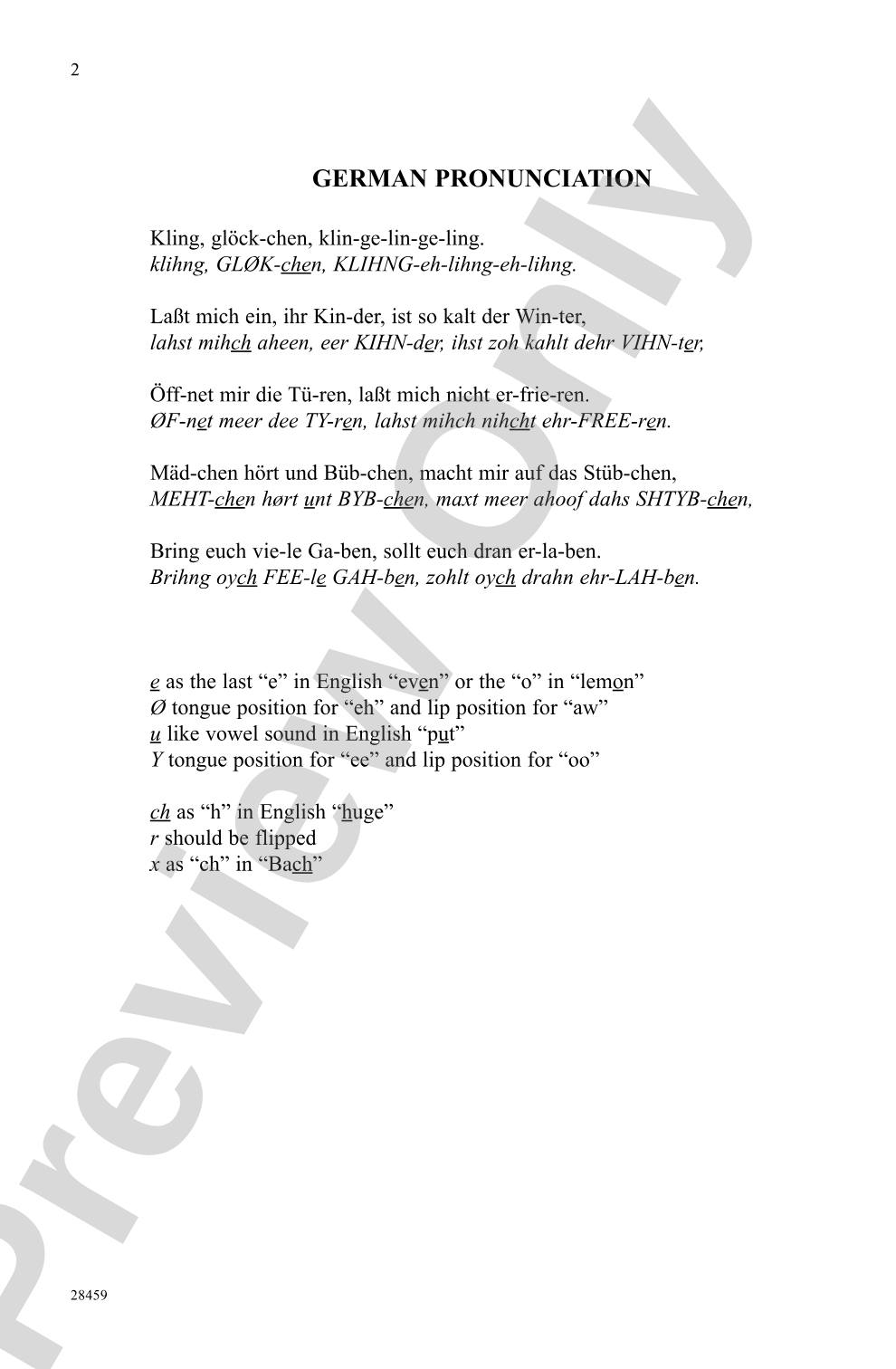 Kling, Glockchen (Ring, Little Bells): 3-Part Mixed Choral Octavo